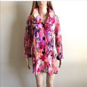 Damee Floral Print Jacket Large